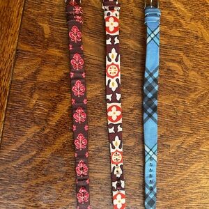 3 Vera Bradley Leather Watch Bands. Never Worn.
